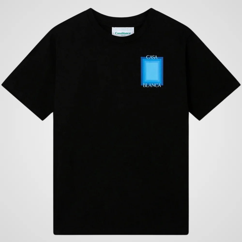 Casablanca T-shirt Blue Rectangle