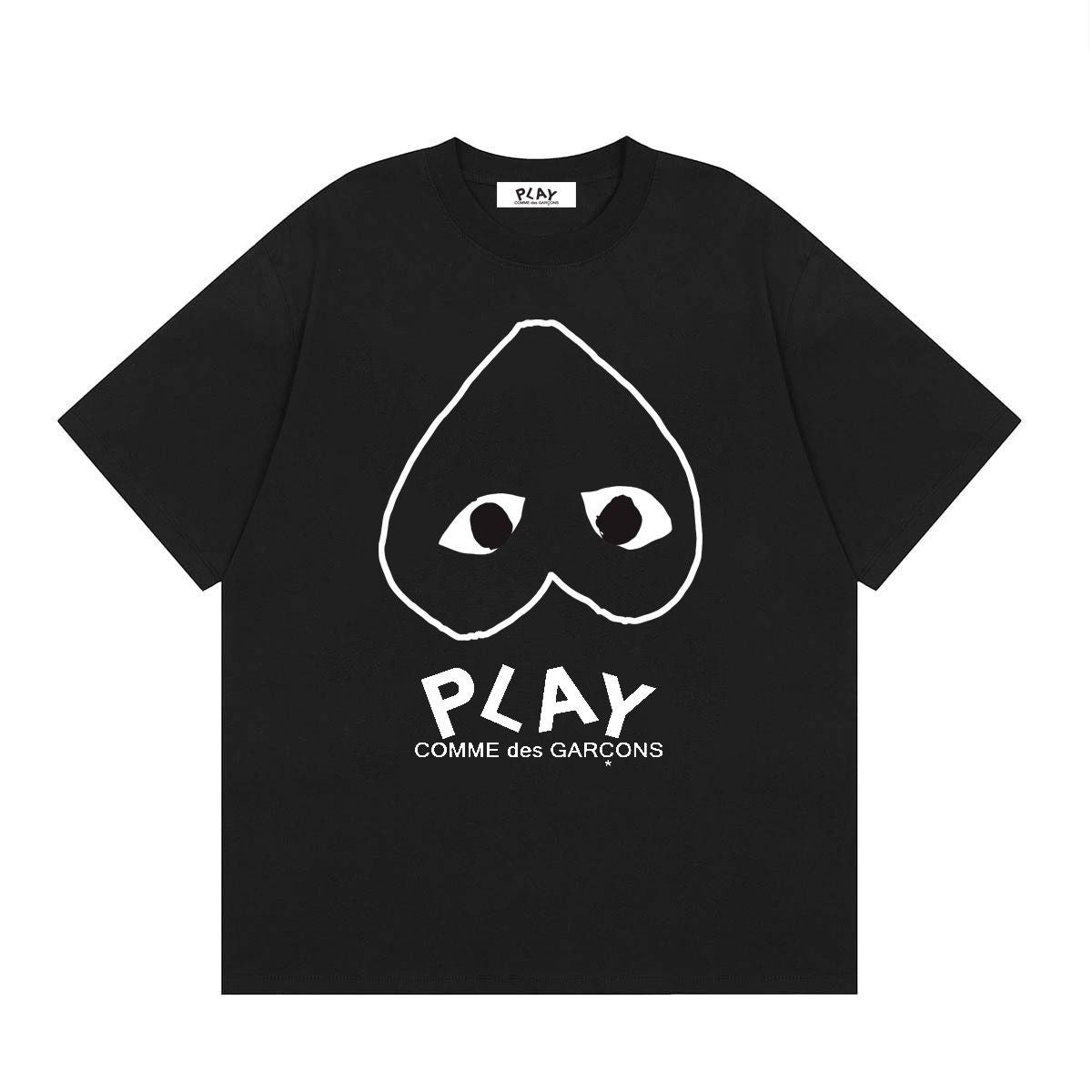 Play Comme Des Garçons Big Heart invested T-shirt