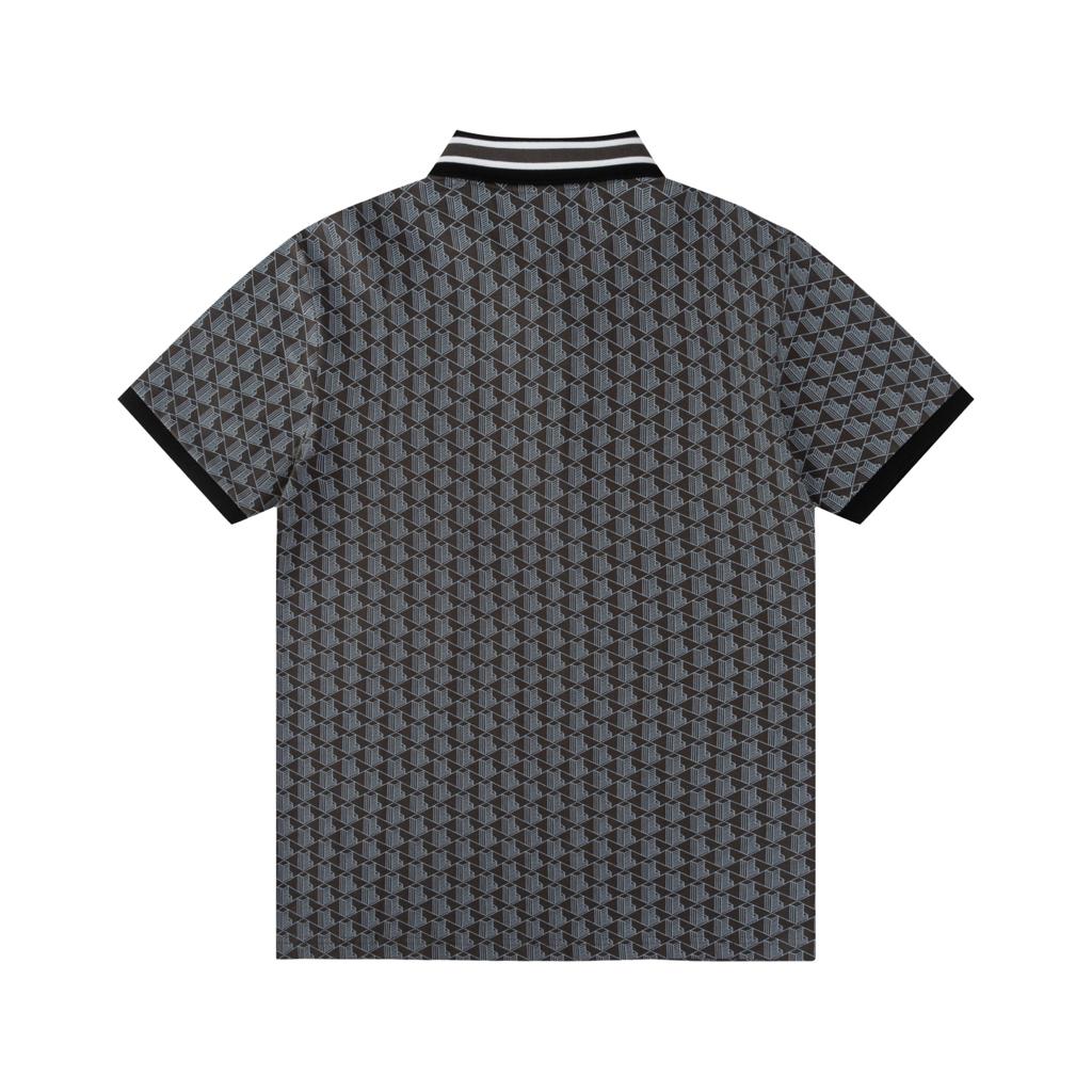 Lacoste Monogram Black Polo