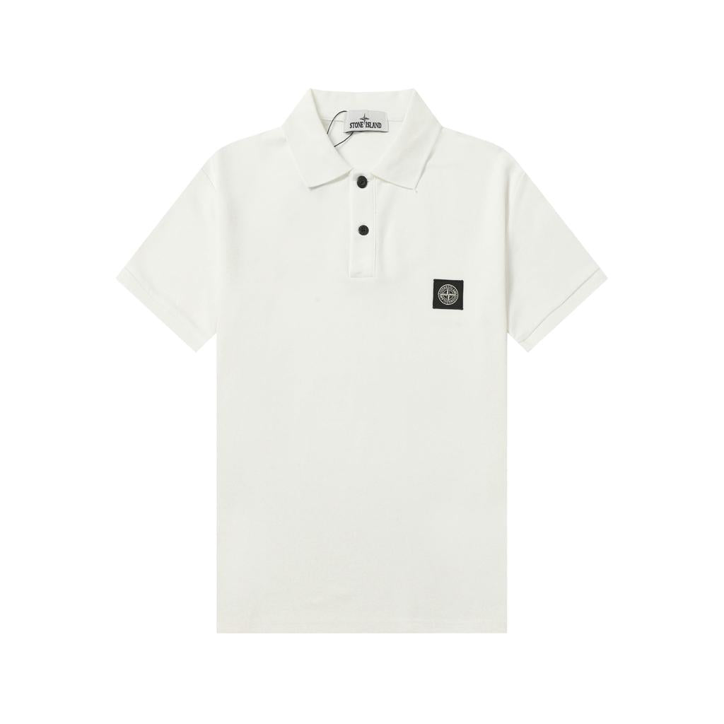 Stone Island White Polo