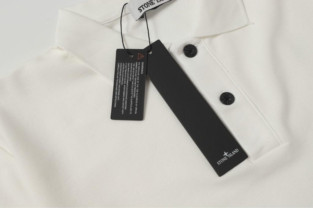 Stone Island White Polo