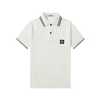 Stone Island White/Black Polo