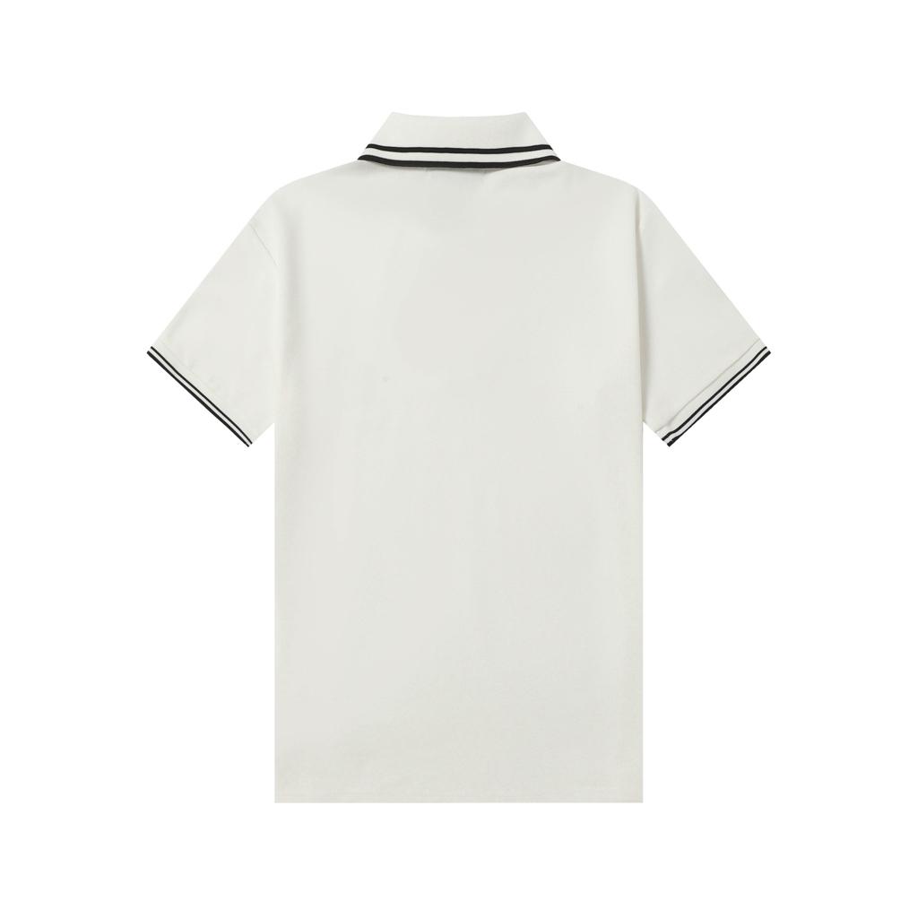 Stone Island White/Black Polo