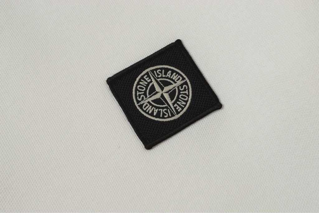 Stone Island White/Black Polo