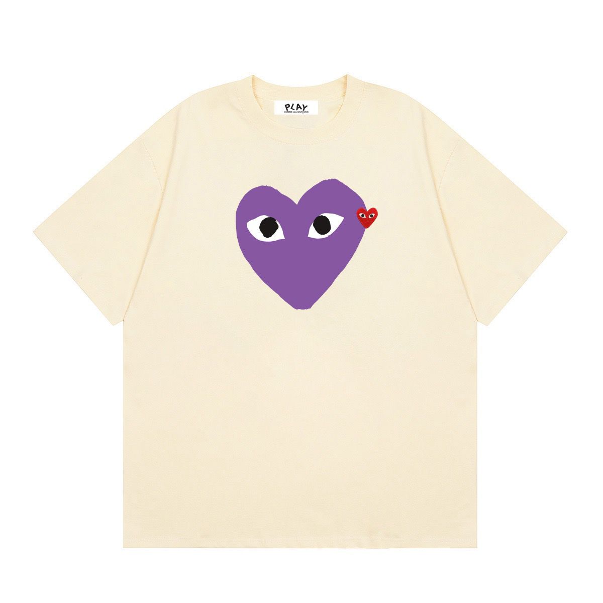 Comme Des Garçons Purple Heart T-shirt