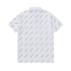 Lacoste Pattern White Polo