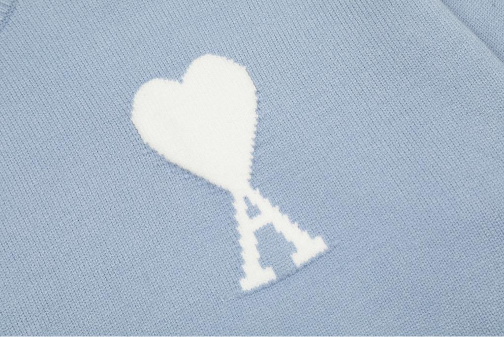Ami Paris Light Blue Sweater