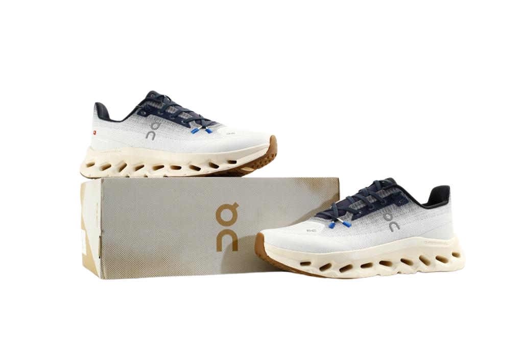 On Cloud Blue/Beige/White Shoes